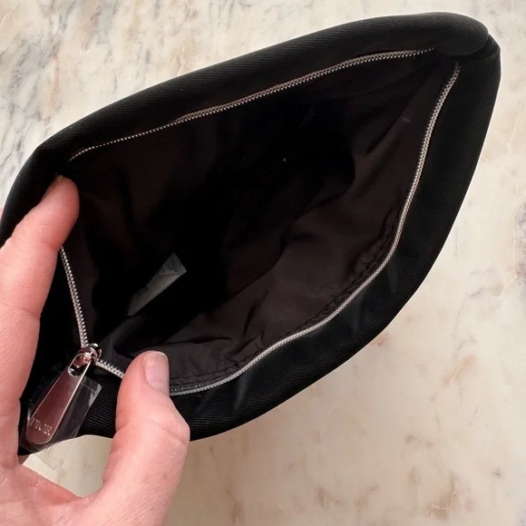 Dior // Black Clutch Makeup Bag